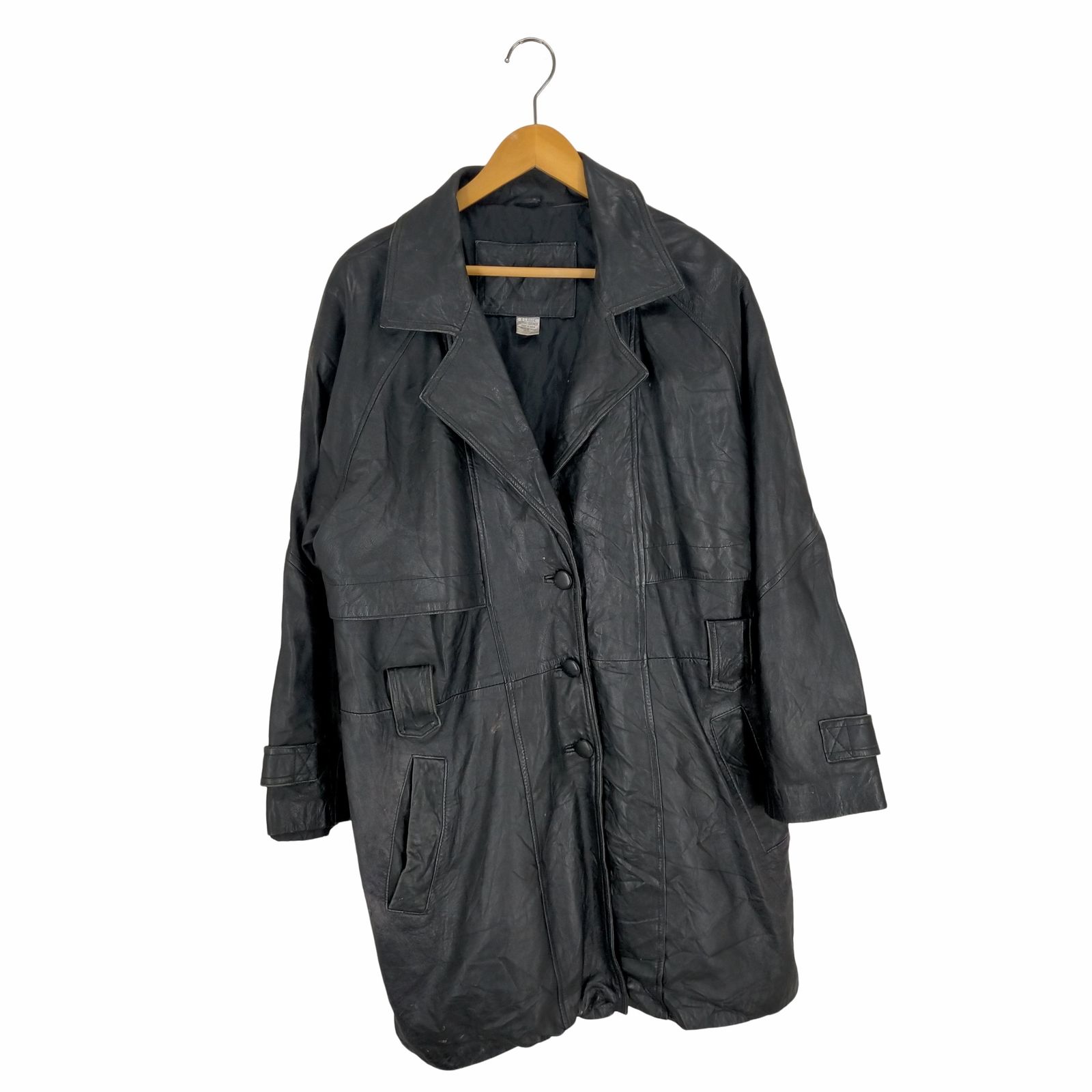 ユーズドフルギ USED古着 レザーハーフコート メンズ JPN：XL - メルカリ