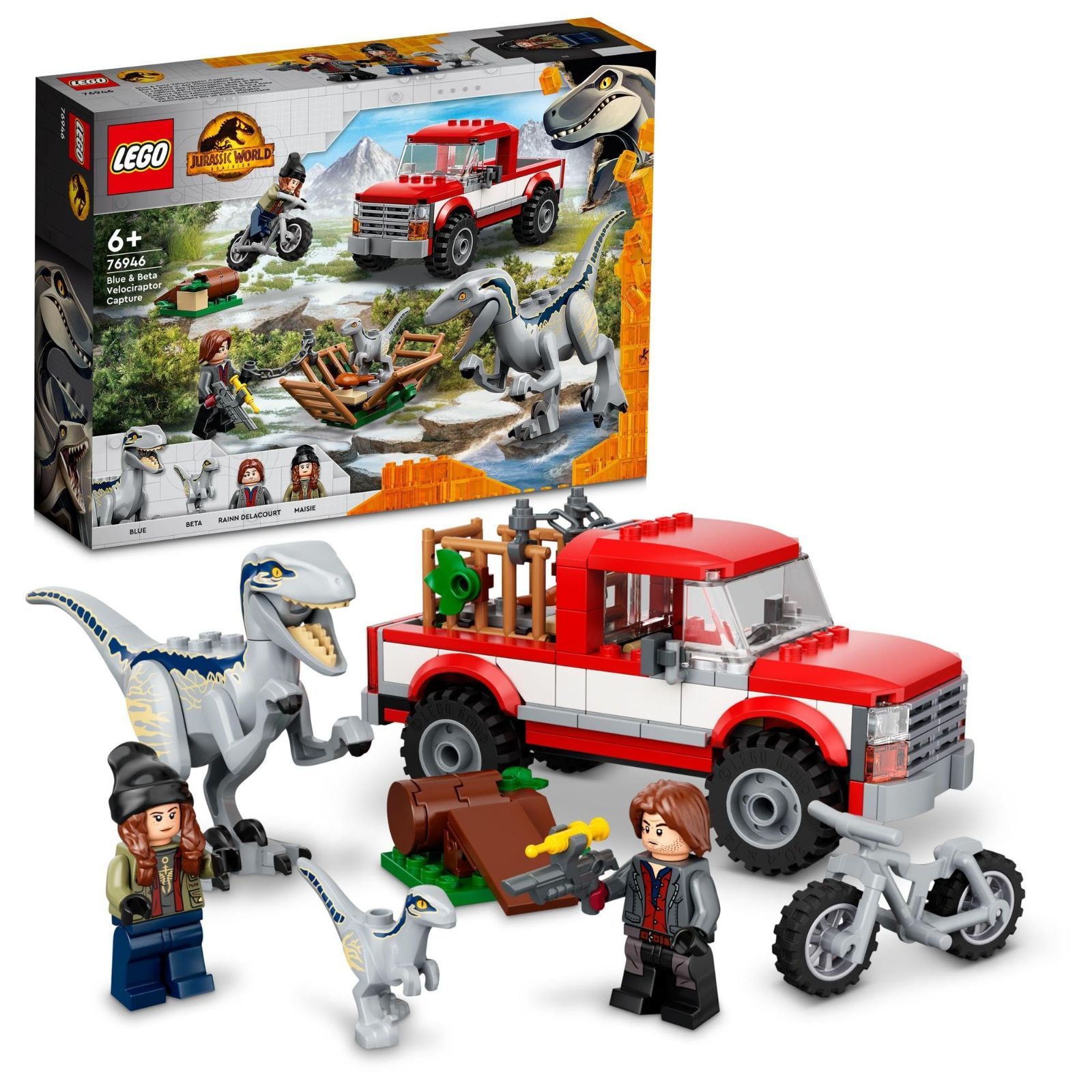 レゴ(LEGO) ジュラシック・ワールド ヴェロキラプトルをおびき出せ:ブルーとベータ ギフト 76946 おもちゃ ブロック 誕生日プレゼント 乗り物 のりもの 恐竜 きょうりゅう 男の子 女の子 6歳以