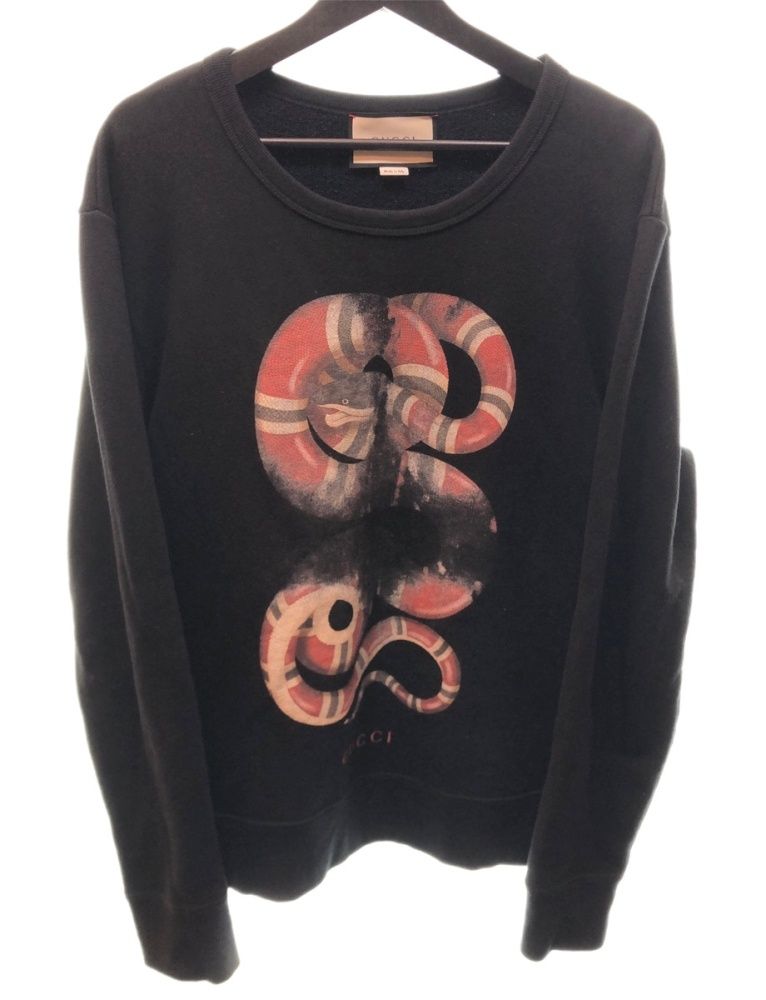 グッチ GUCCI SNAKE PRINT SWEATSHIRT スネークプリントスウェット