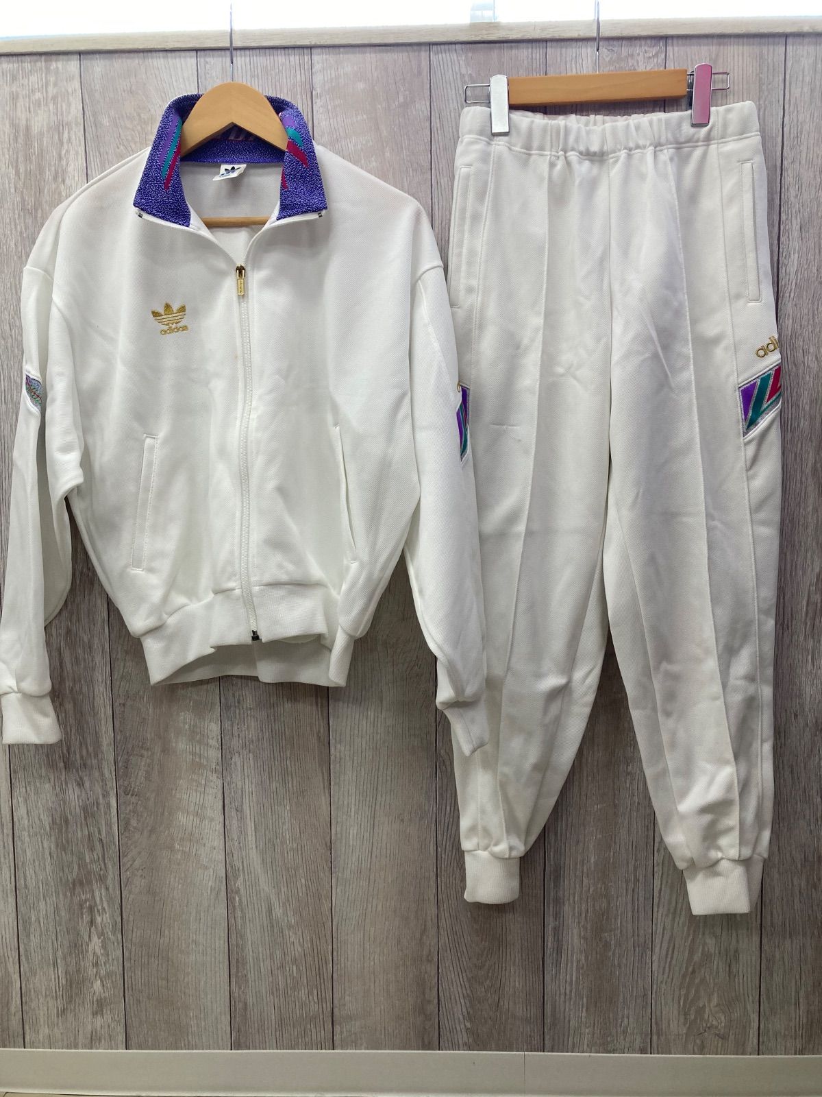 アディダス トラックジャケット ヴィンテージ 80s 日本製 デサント社 