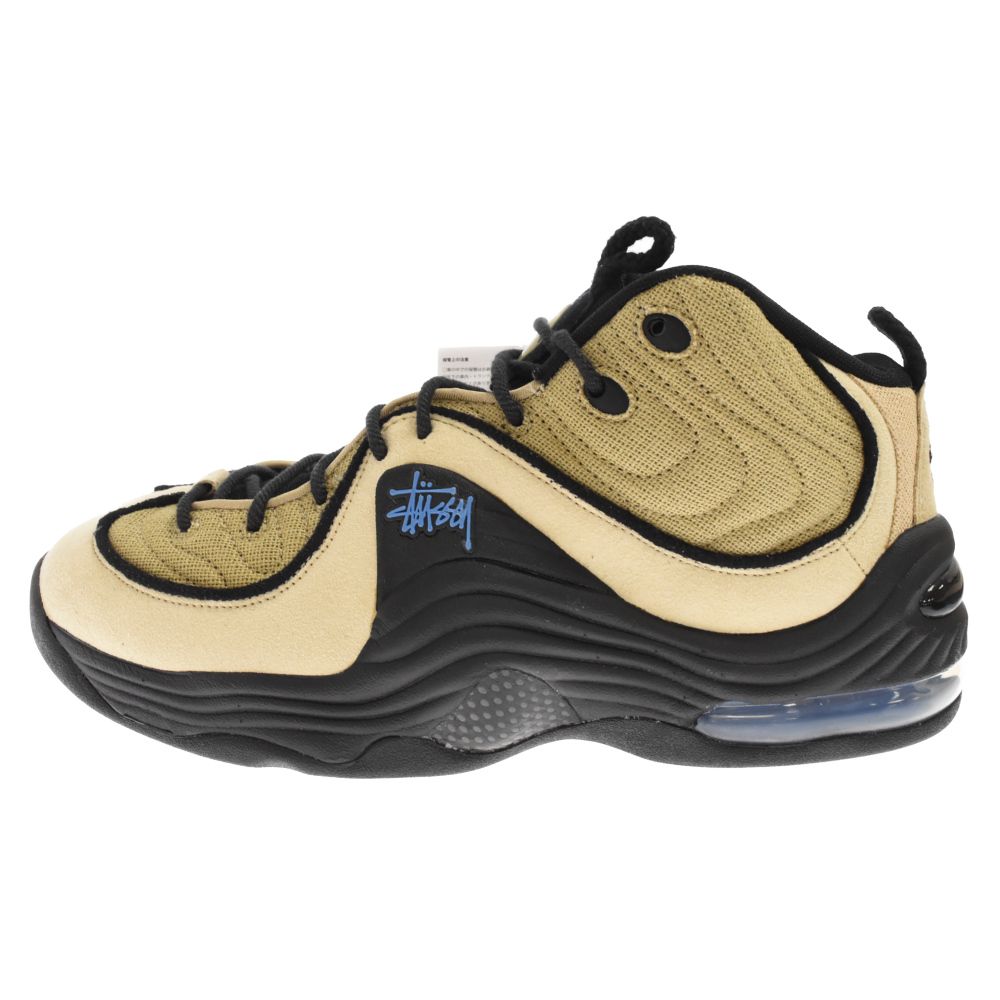 NIKE (ナイキ) ×STUSSY AIR PENNY 2 Rattan and Limestone ステューシー エアペニー2 ラタン アンド  ライムストーン ミドルカットスニーカーシューズ US10.5 DQ5674-200 - メルカリ