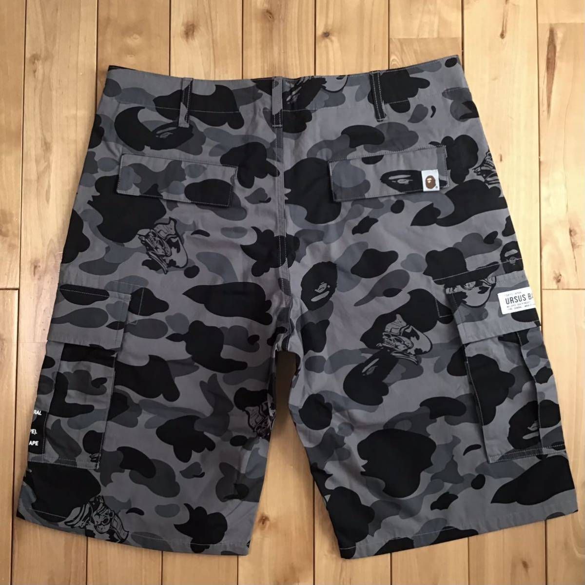 ☆新品☆ URSUS BAPE camo カーゴ ハーフパンツ Lサイズ a bathing ape