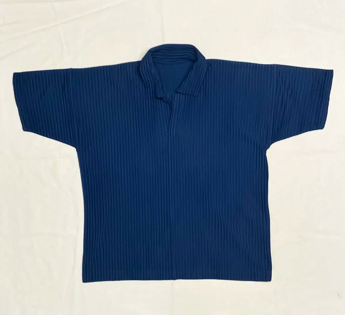 HOMME PLISSÉ(オムプリッセ) ベーシック 半袖 ポロTシャツ 青 【公式通販】