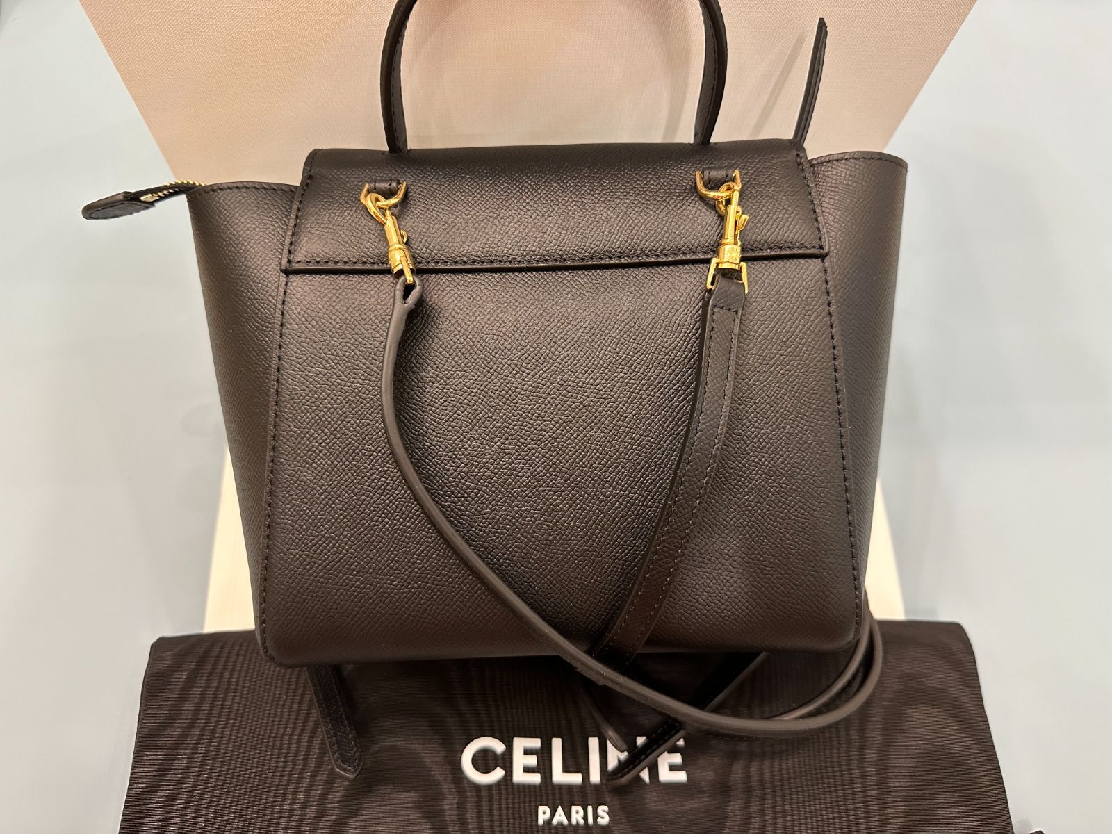 CELINE セリーヌ カーフスキン ハンドバッグ ハイブランド - メルカリ