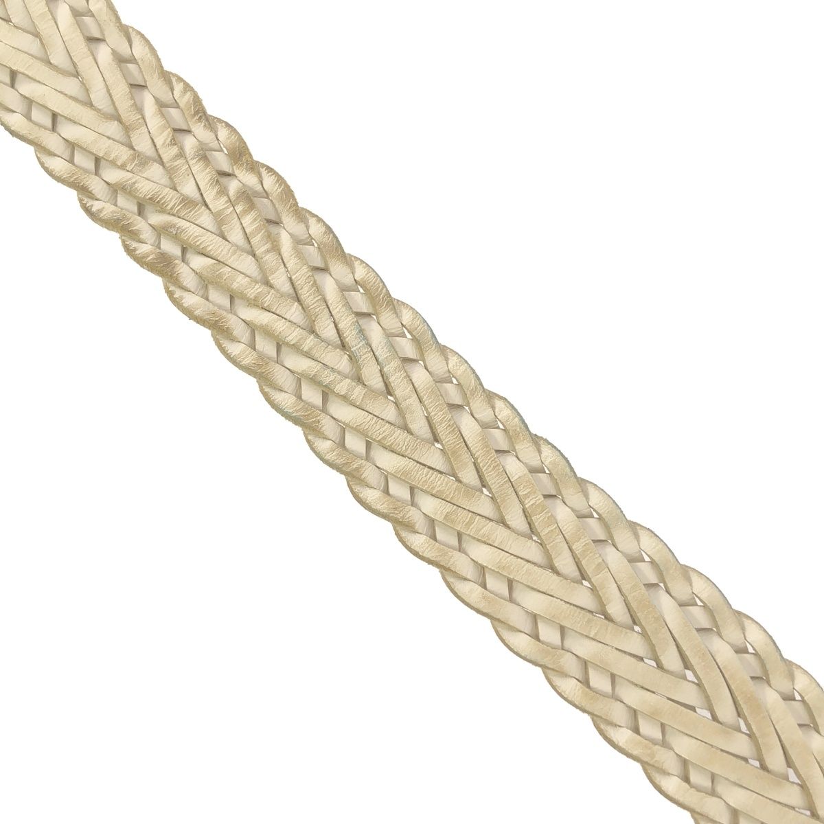 AKM エイケイエム メッシュレザーベルト ホワイト - メルカリ