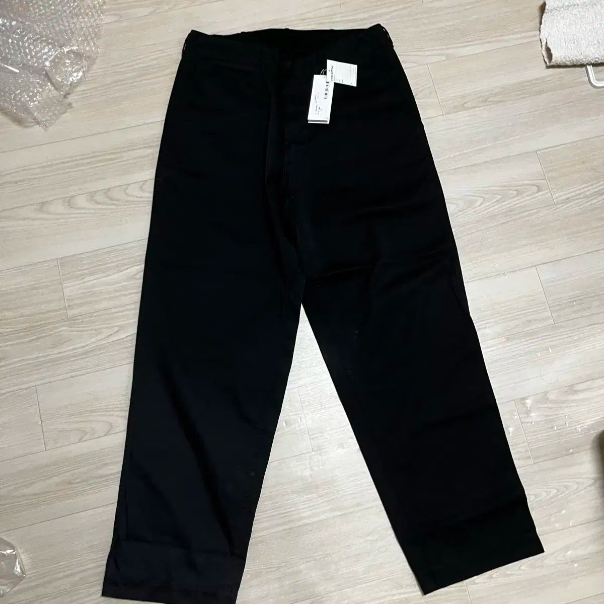 ナナミカ ワイド チノ パンツ 32 Made in Japan 日本製 黒 nanamica (ナナミカ) Wide Chino Pants / ワイドチノパンツ
