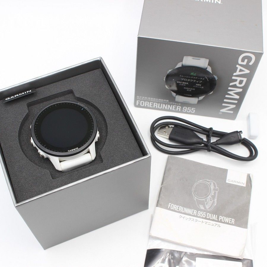 GARMIN Forerunner 955 White Bランク - メルカリ