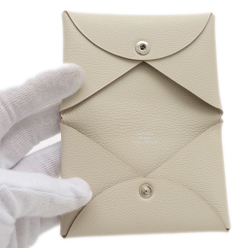 HERMES エルメス Hセリエ コンパクト バイアスH 二つ折り財布 - エバー