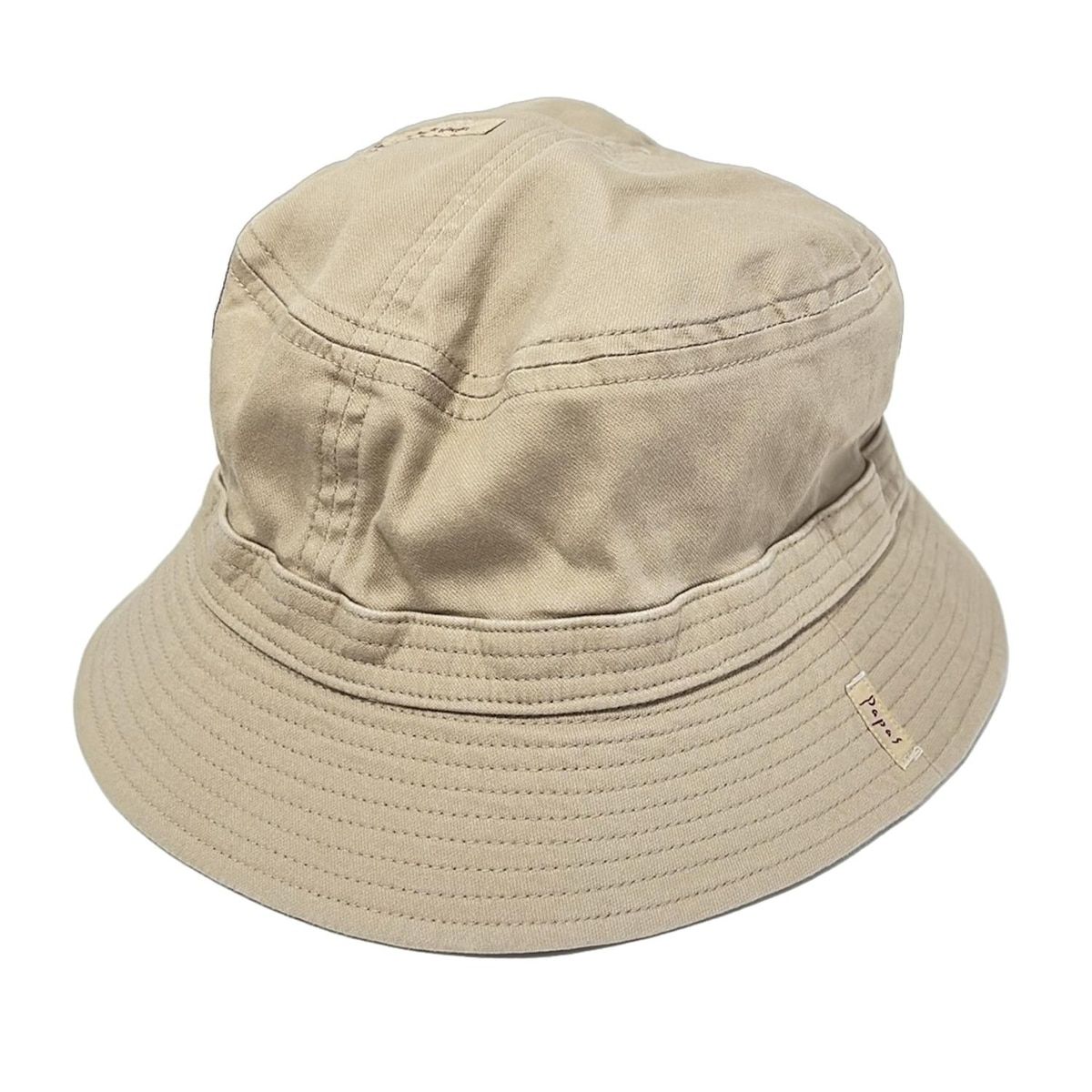 Papas パパス ハット M - ベージュ コットン