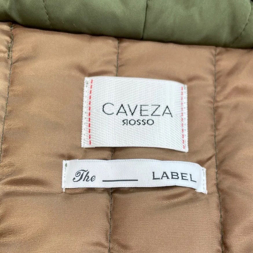 美品 CAVEZA ROSSO カベサロッソ the-LABEL 中綿キルティング ダウン 