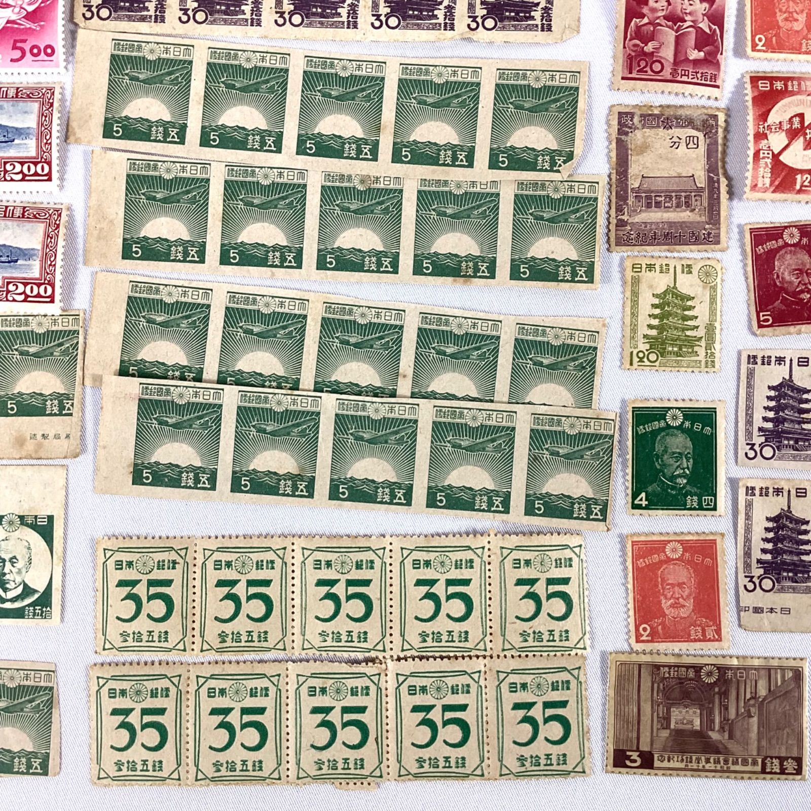 銭単位切手 (激レア) 小判切手など古い切手セット 切手 大量 まとめ 銭 圓