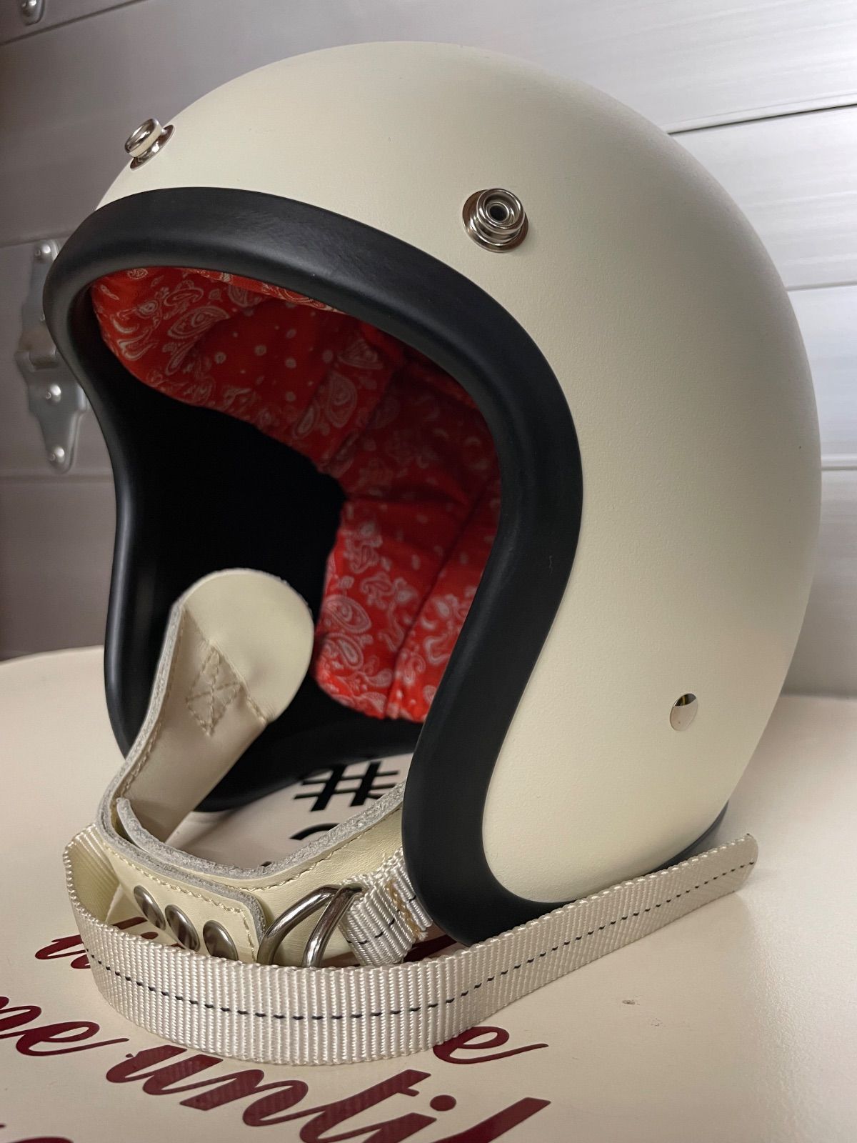 OCEANBEETLE LAC 別注マットアイボリー Wストラップ白！ 各