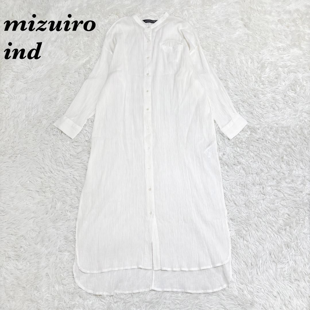 mizuiro ind crape stand collar one-piece