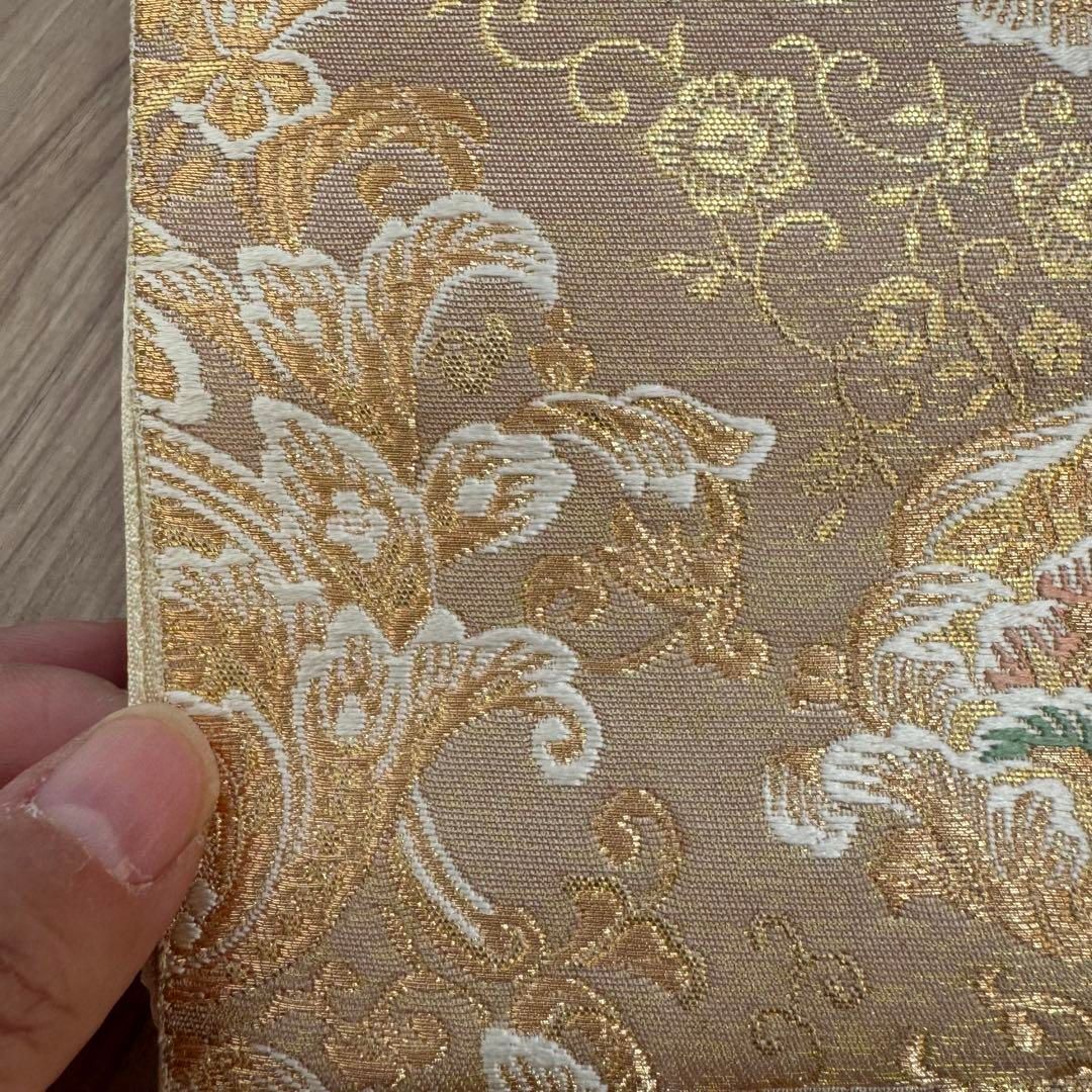 超美品 正絹 六通 現代袋帯 着物 441.5㎝ 服部織物 王朝更紗紋 超美品 正絹 六通 現代袋帯 着物 441.5㎝ 服部織物 王朝更紗紋