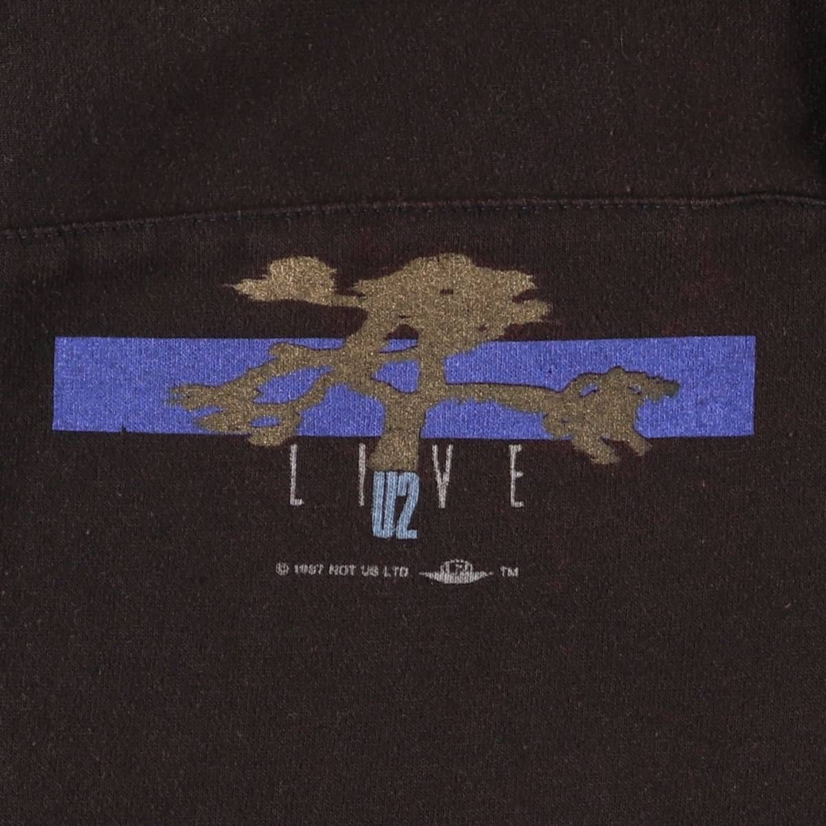 古着 80年代 WILLOW POINTE SPORTSWEAR U2 ユートゥー バックプリント  