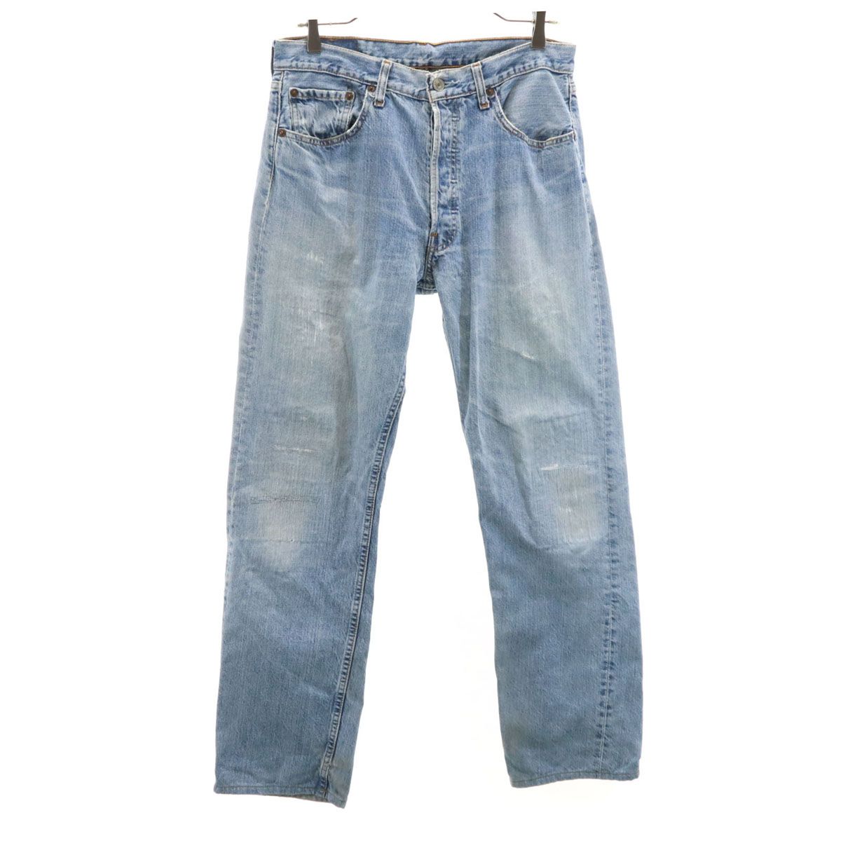 Levi's リーバイス 501 ストレートデニムパンツ W32 ウォッシュブルー ジーンズ メンズ 古着