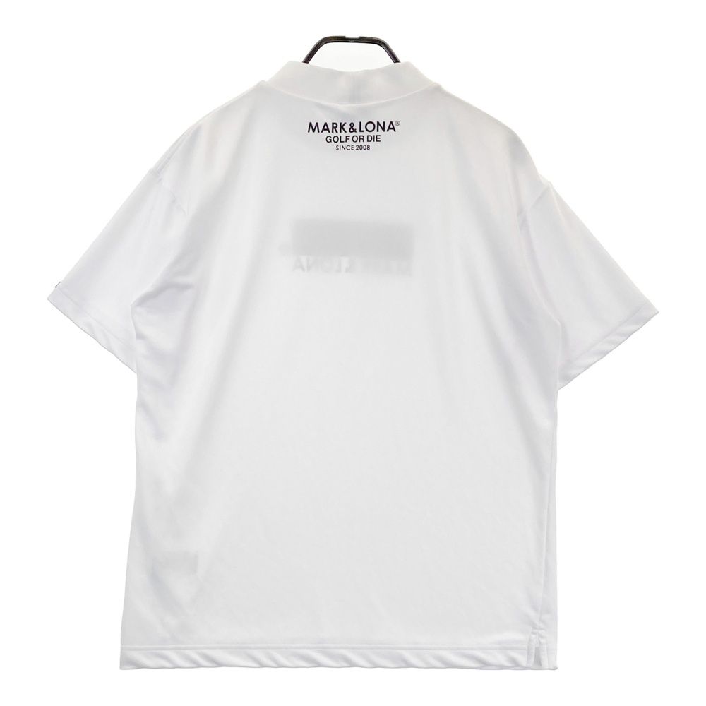 サイズ 48 MARK-LONA マークアンドロナ モデル ハイネック 半袖Tシャツ ホワイト系 240101452805 ゴルフウェア メンズ ストスト