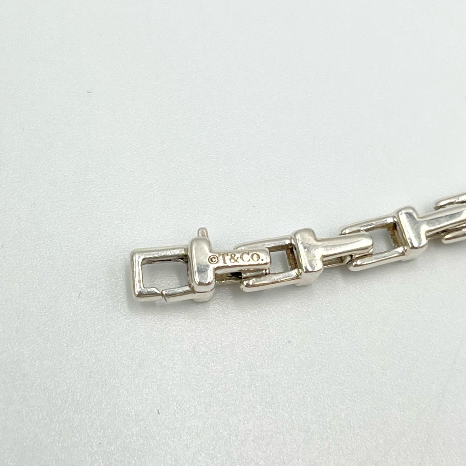 Tiffany&Co. Tナロー チェーン ブレスレット シルバー925