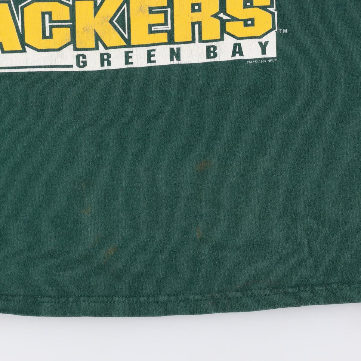 90年代 リー Lee SPORT NFL GREEN BAY PACKERS グリーンベイパッカーズ スポーツプリントTシャツ USA製 メンズXL ヴィンテージ /eaa319768