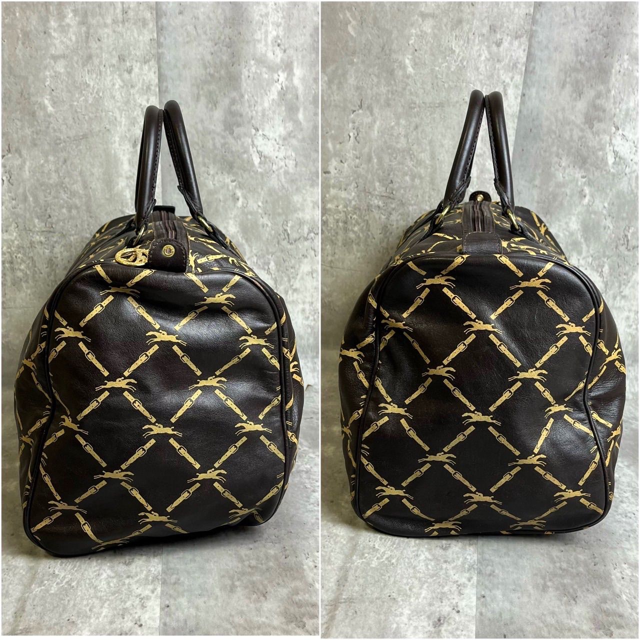 ✨良品✨ LONGCHAMP ロンシャン ボストンバッグ ハンドバッグ ホース