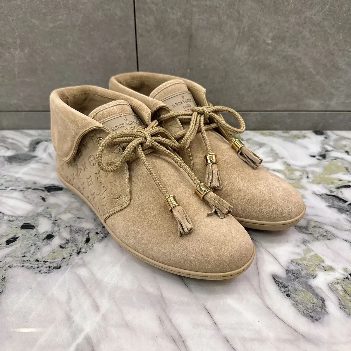 Louis Vuitton ルイヴィトン モノグラム スウェード ブーツ フルセット 35Size