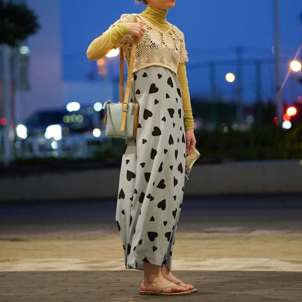 h beauty&youth ワンピース　ハート H BEAUTY&YOUTH UNITED ARROWS（エイチビューティーアンドユース
