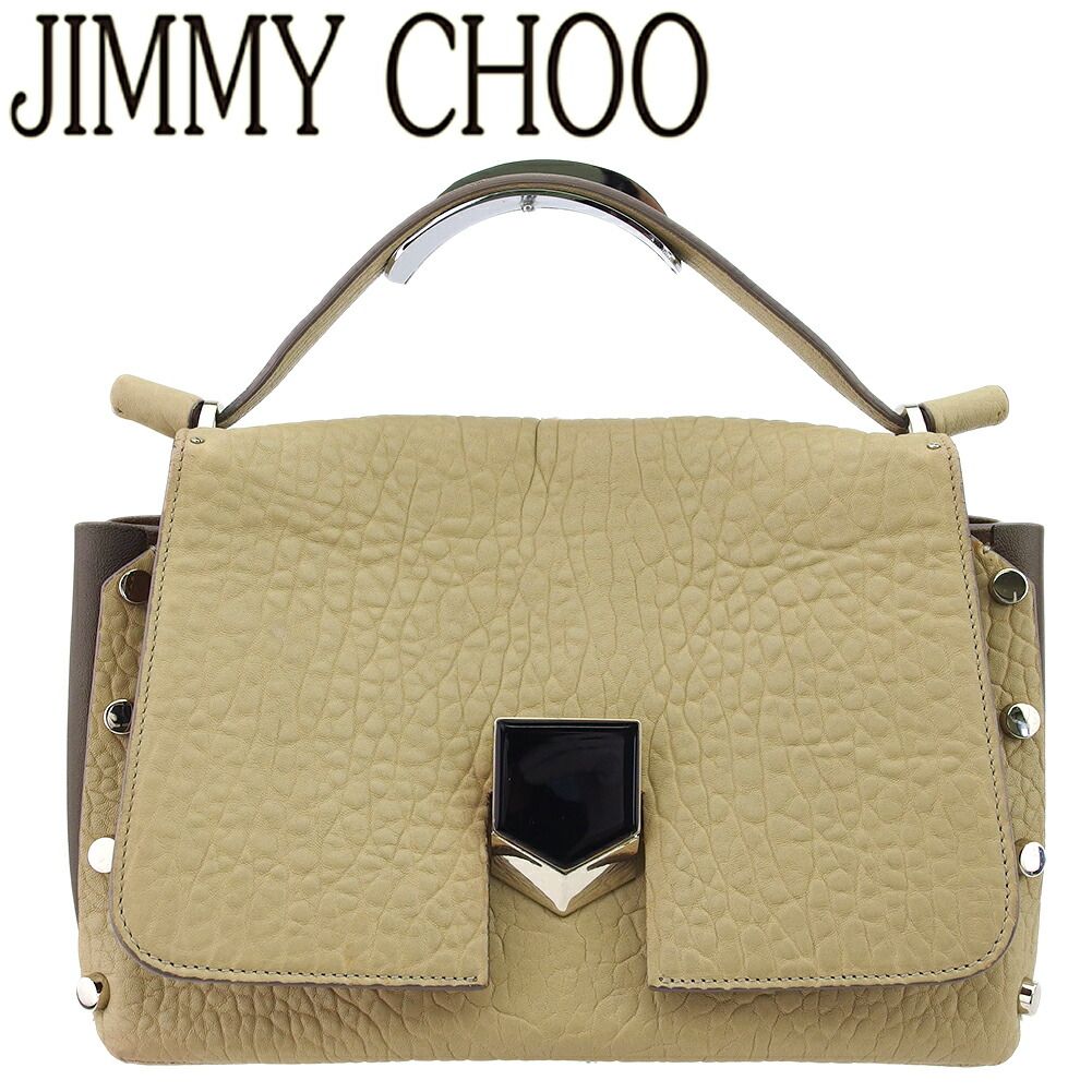 mｍczo 新品、未使用　JIMMY CHOO ベージュ ショルダー ジミーチュウ JIMMY CHOO ショルダーバッグ ロケット ベージュ