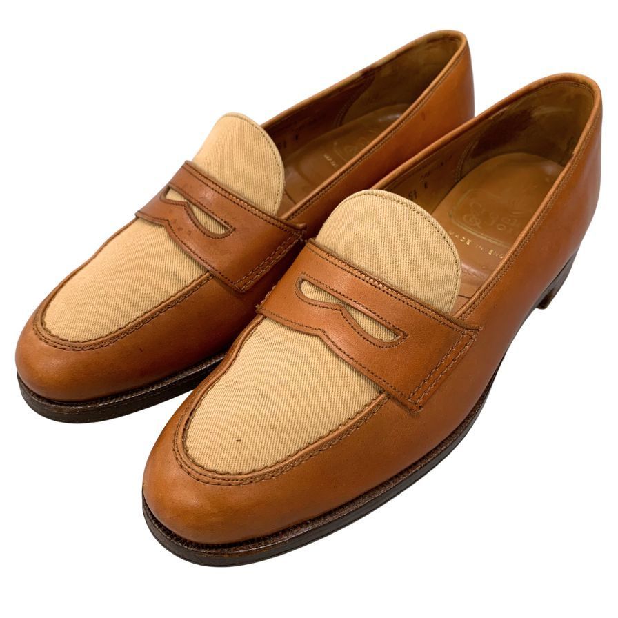 【シャッター】Crockett&Jones キャンバスコンビローファー クロケット&ジョーンズ ローファー キャンバスコンビ【AFC44-2