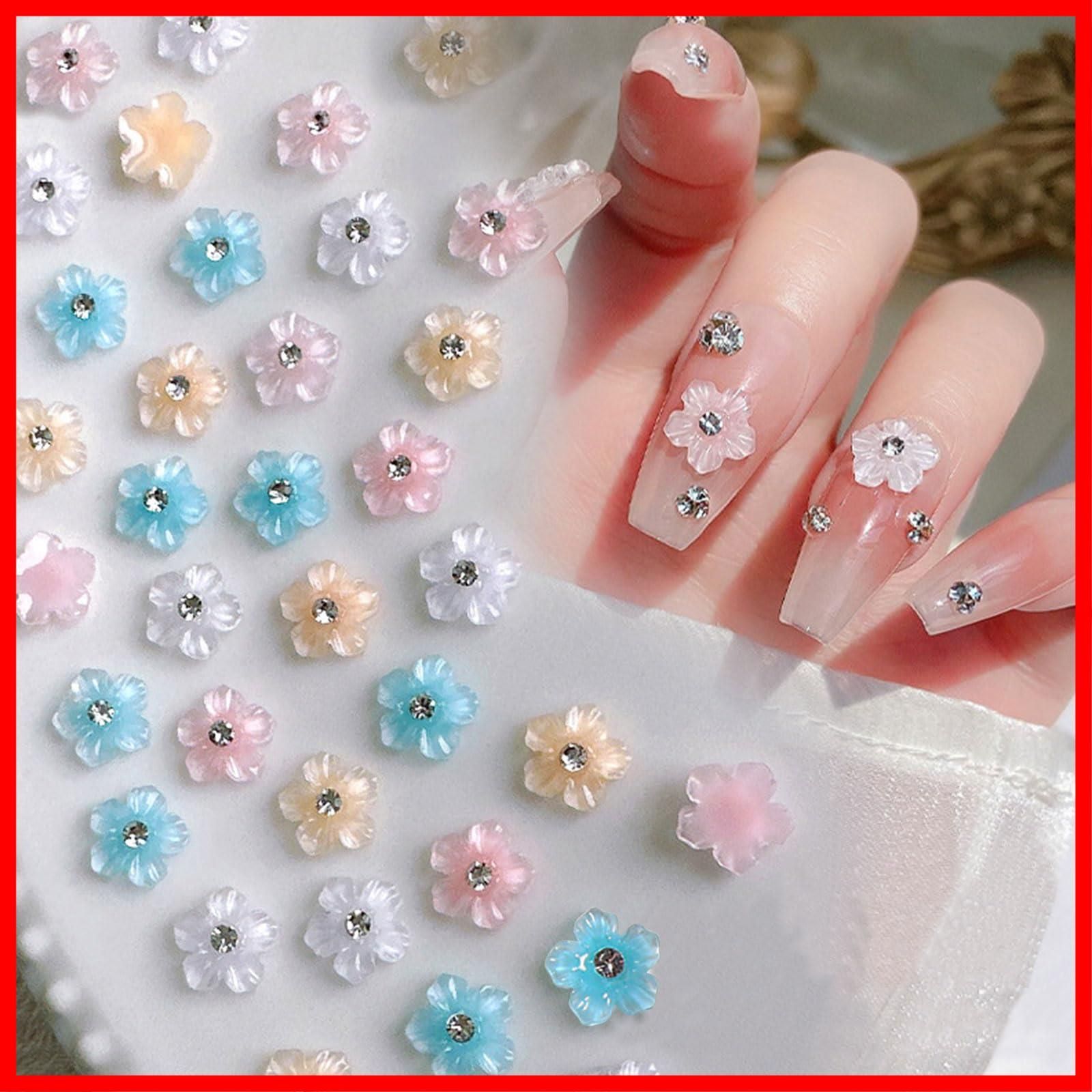 新品・未使用】フラワー 小さい 可愛い ネイルストーン 樹脂