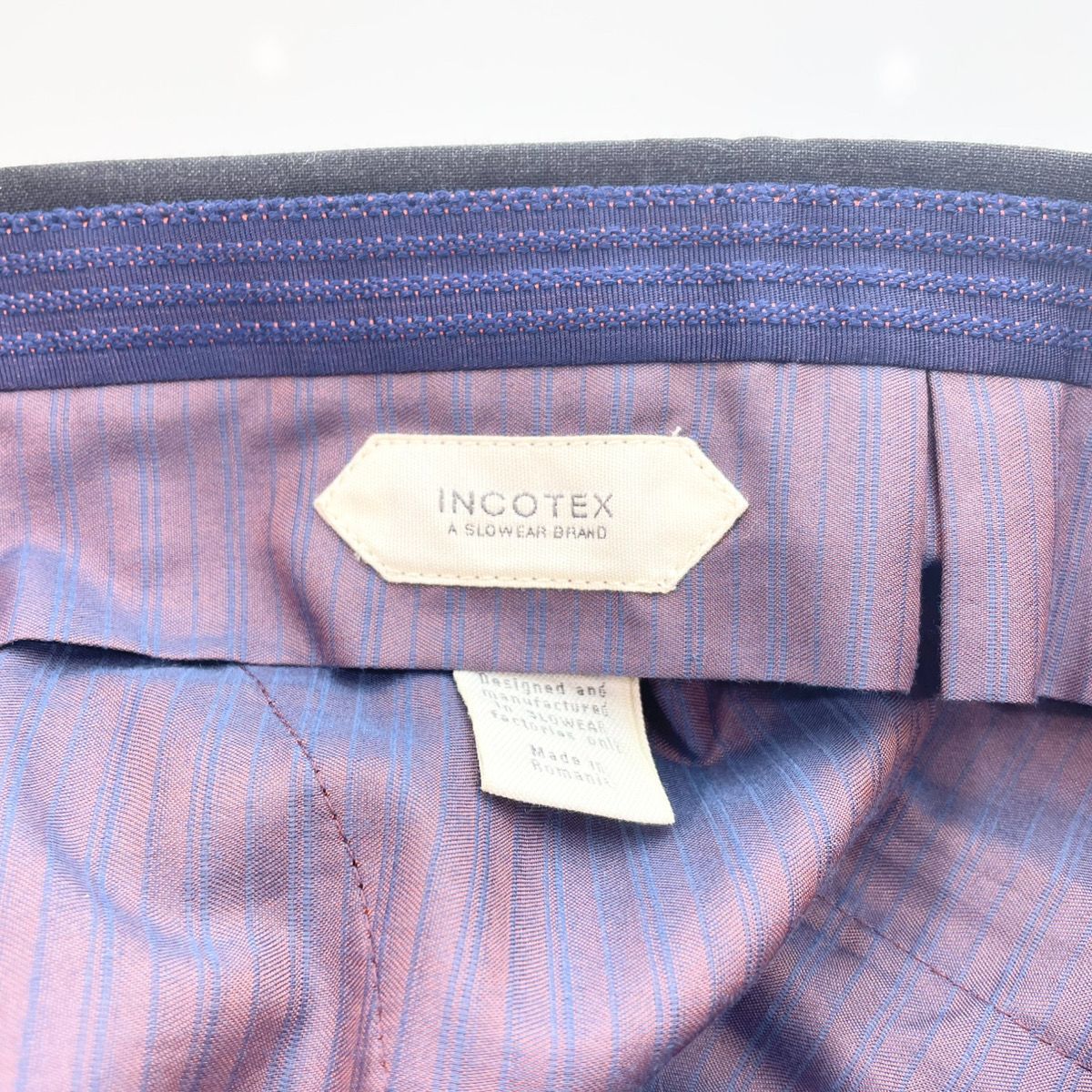 美品INCOTEX SLIMFIT ウールスラックス　XL SUPER100's 31.jpg