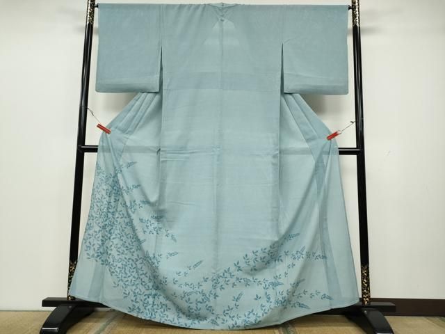 平和屋着物＊夏物 人間国宝 小宮康孝 色留袖 江戸小紋 絽 枝葉文 鮫小  