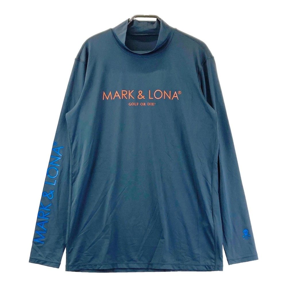 サイズ 50 MARK-LONA マークアンドロナ ハイネック 長袖Tシャツ ネイビー系 240101365743 ゴルフウェア メンズ ストスト
