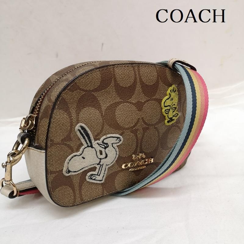COACH スヌーピー パッチ バッグ 楽天市場】コーチ スヌーピー コラボ ショルダーバッグ