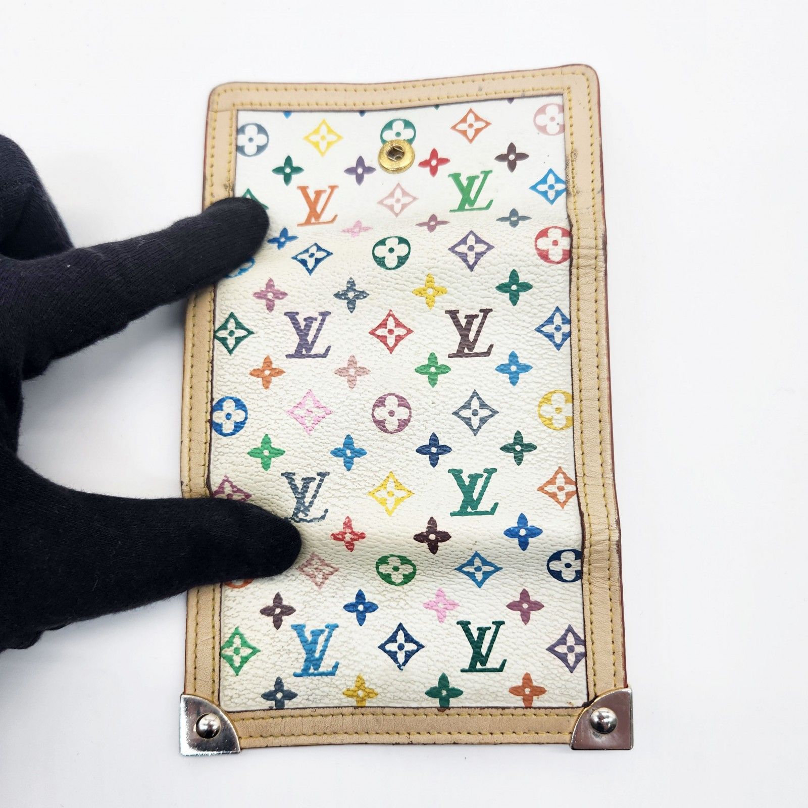 ルイヴィトン キーケース モノグラム マルチカラー ホワイト 村上隆