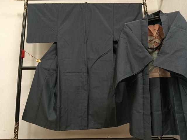 平和屋着物●男性 本場大島紬 アンサンブル 100亀甲 総詰め 正絹 AABB0392ph