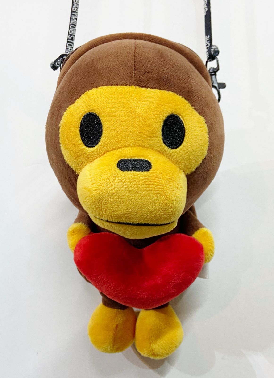 A BATHING APE アベイシングエイプ BABY MILO HEART MOBILE BAG