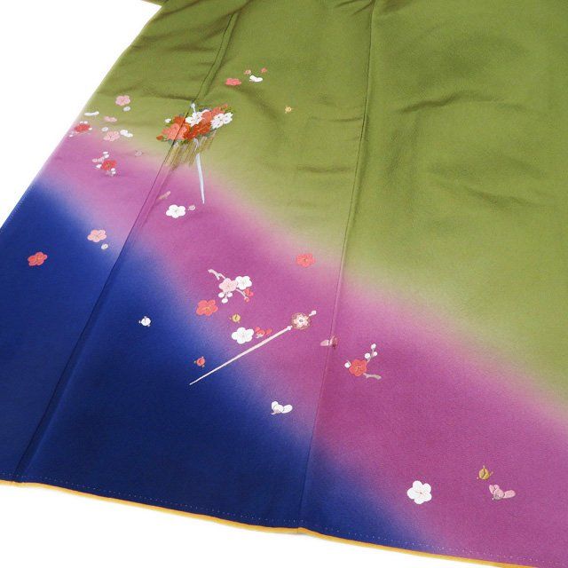 振袖 刺繍 蘇芳色 正絹 反物 紺絞り 相良刺繍牡丹 正絹振袖【425】 – SAKURA TOKYO