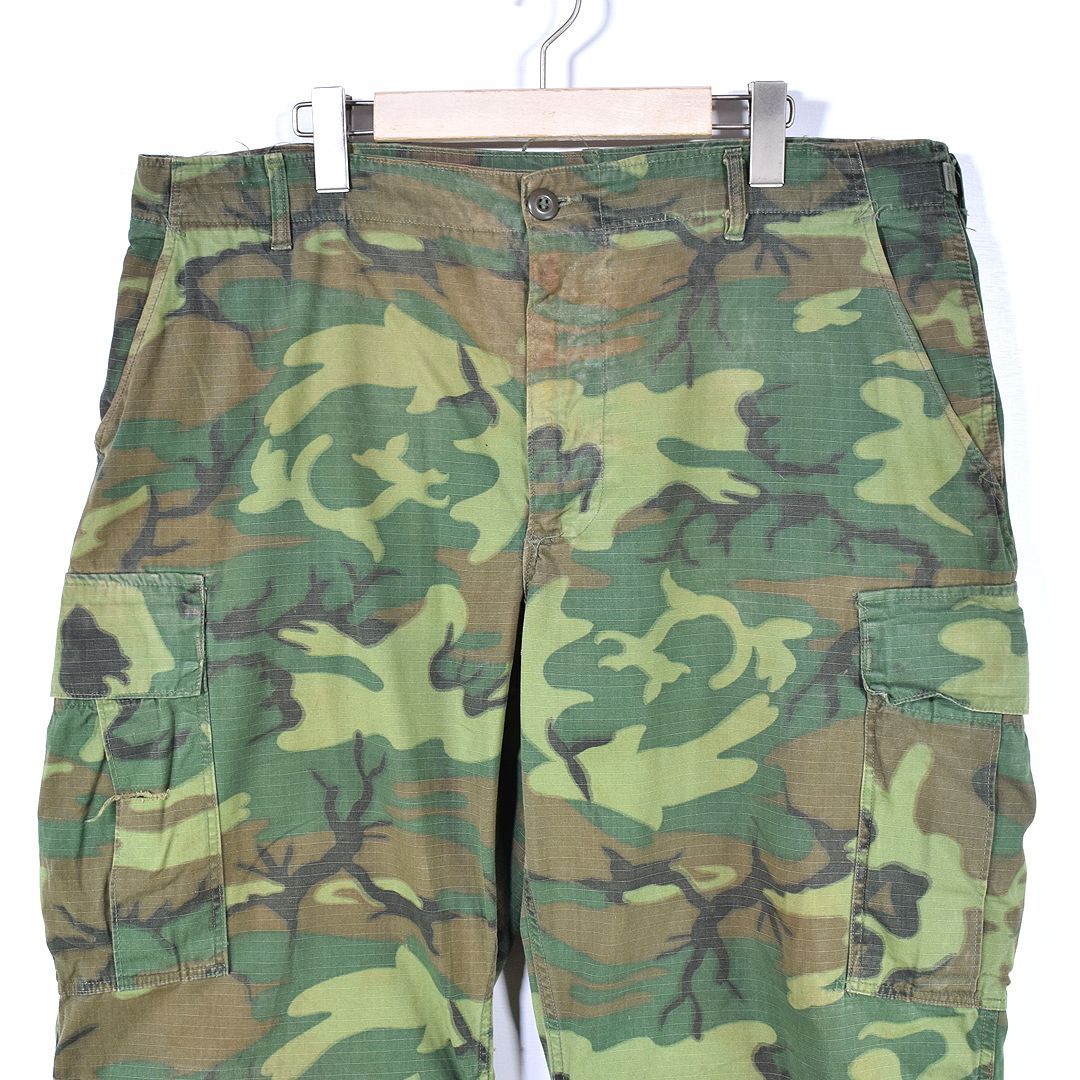 【早い者勝ち】米軍 グリーンリーフ ジャングルファティーグパンツ カーゴパンツ 60's U.S.ARMY ジャングルファティーグパンツ リップストップ