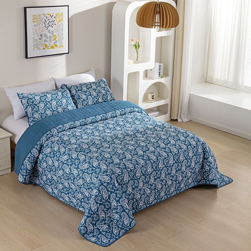 キルトベッドカバー3点セット綿マルチカバー キルティング 064