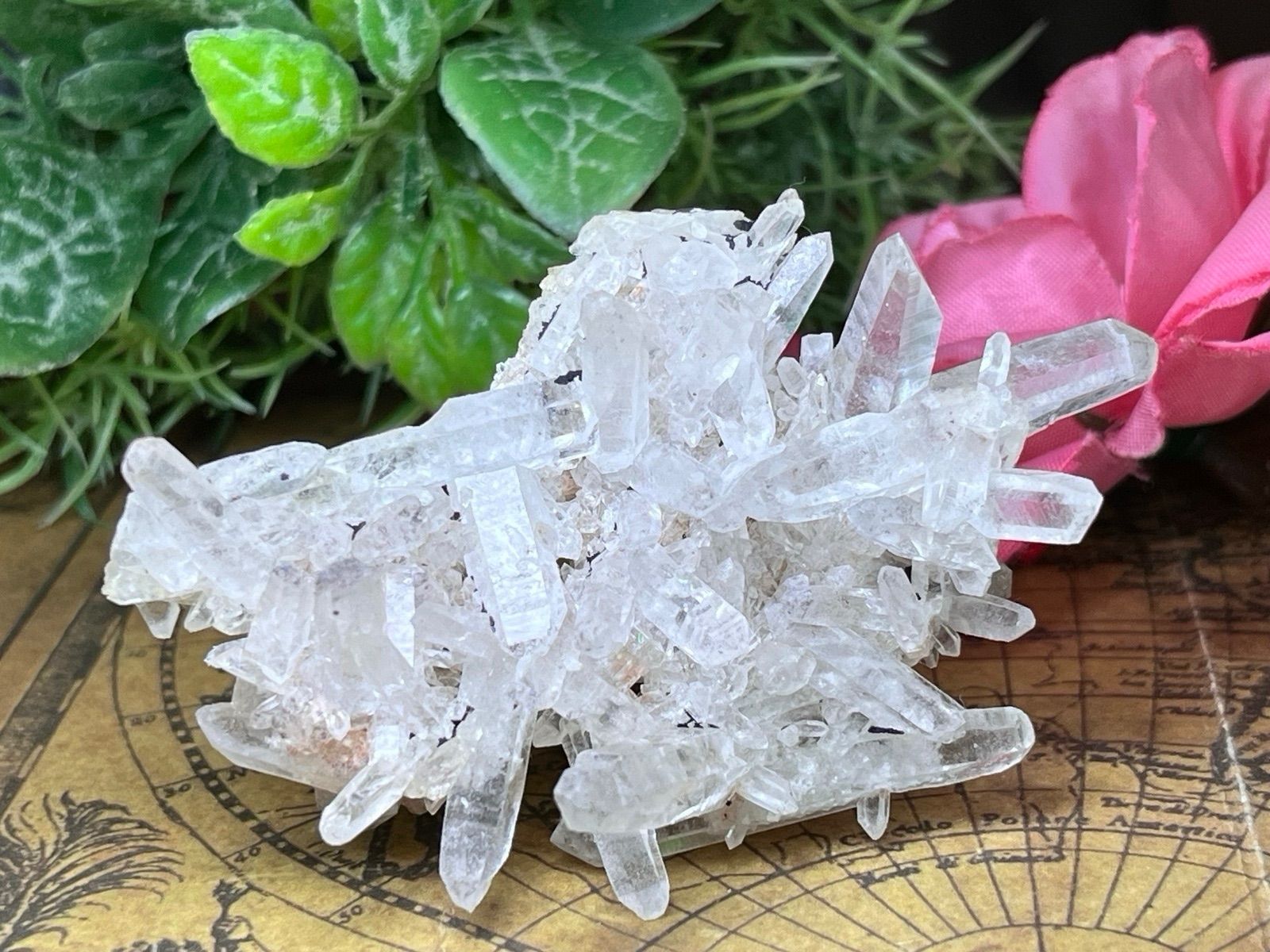 ヒマラヤ マニカラン産 クリスタル 水晶 原石 クラスター ダブル