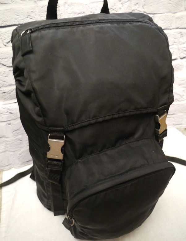 美品17万◇PRADAプラダ V135 男女可 ナイロン リュック バックバック