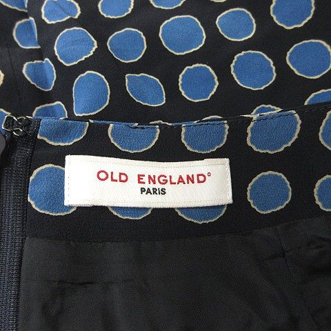 オールドイングランド OLD ENGLAND 台形スカート ひざ丈 総柄 絹 オールドイングランド OLD ENGLAND 台形スカート ひざ丈 総柄 絹