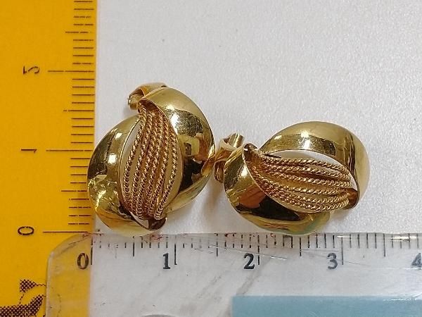 ✟ K18 ゴールド 総重量約3.5g イヤリング