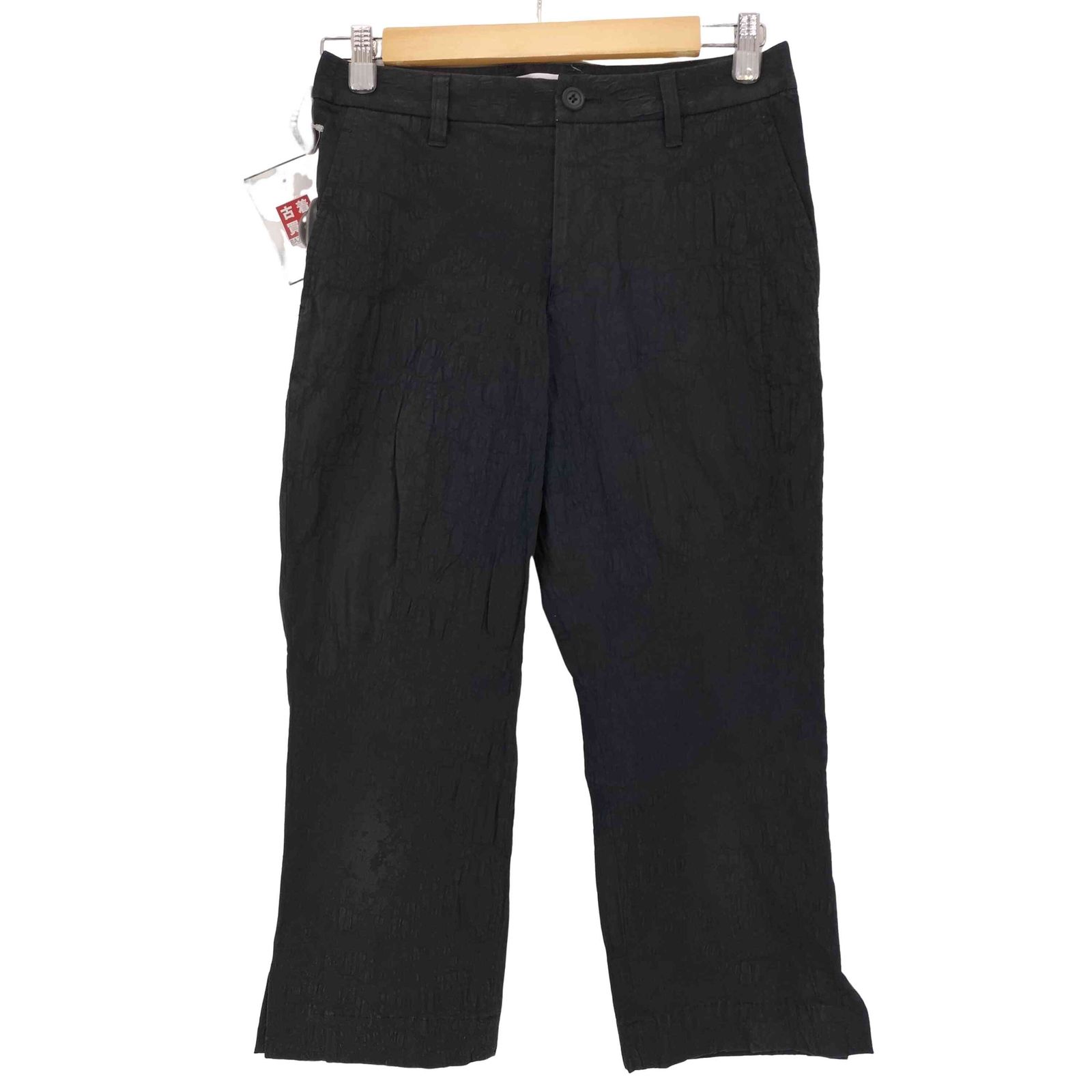 イッセイミヤケ ISSEY MIYAKE 00S 銀タグ スリット 変形加工 パンツ レディース JPN 2