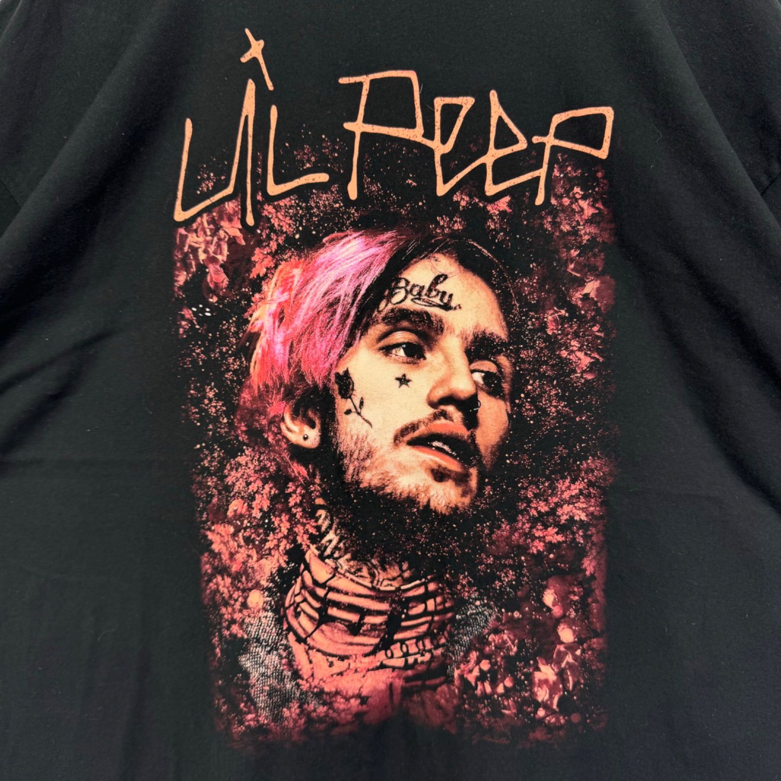Lil Peep ビッグシルエット　Tシャツ (GILDAN) 　2XLサイズ Lil Peep ビッグシルエット Tシャツ (GILDAN) 2XLサイズ 楽天