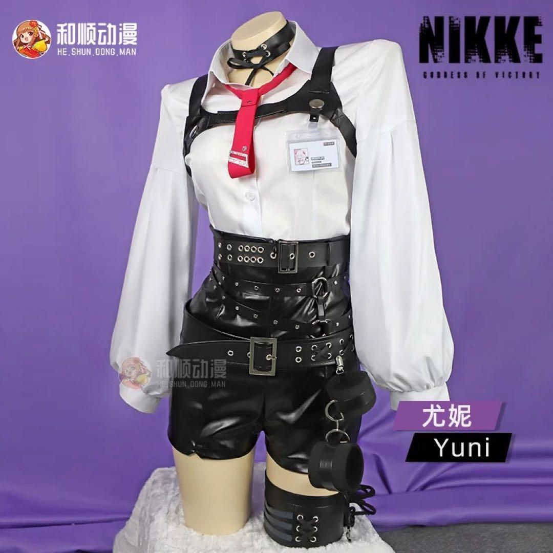 勝利の女神:NIKKE ユニ コスプレ 衣装※ウィッグ 靴 武器追加可 新品
