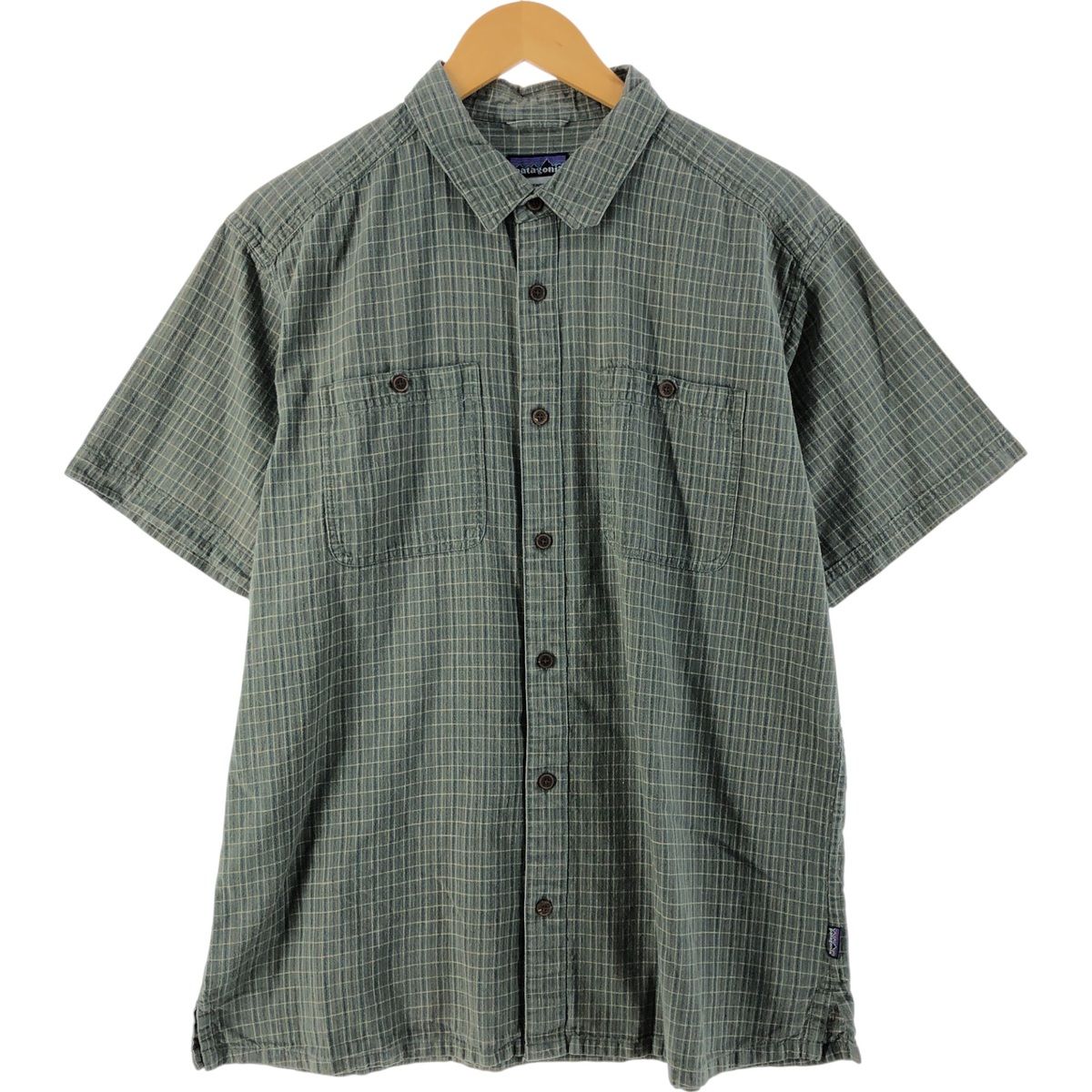 【パタゴニア】ヘンプ100% 半袖シャツ　Mサイズ　patagonia 中古・古着通販】Patagonia (パタゴニア) 半袖ヘンプシャツ