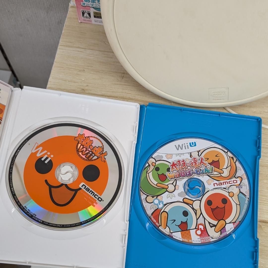 Wii WiiU タタコン バチ付き 太鼓の達人 ソフトセット 動作未確認