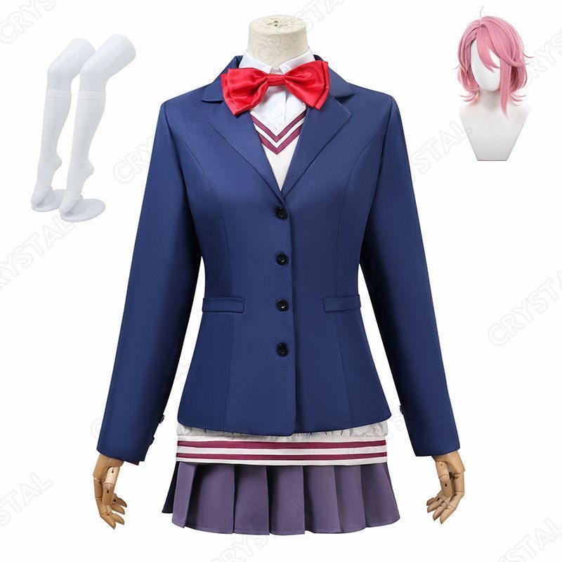 ダンダダン モモ コスプレ衣装 ウイッグ付き ヒロイン 制服 コスプレ衣装 コスチューム ハロウィン クリスマス 制服 大人 子供 cosplay イベント