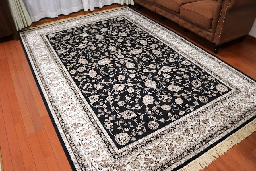 特売品期間限定。 ペルシャ柄絨毯 200×290 ♥ 6畳 大判ラグ カーペット 訳あり